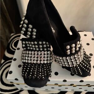 Jeffrey Campbell Chic Black Embellished Heels
